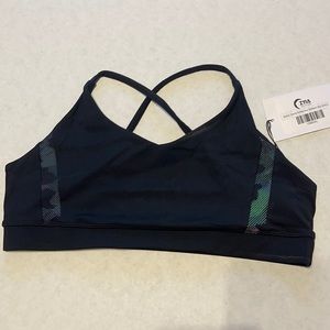 ZYIA Black Camo Reflective Brilliant Bra